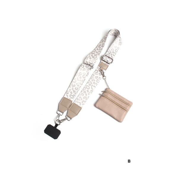 Zenana CLIP & GO CROSSBODY DUO PHONE STRAP & WALLET - Picture 2 of 9